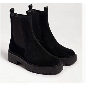 Sincerely Jules Womens 9.5M Chelsea Boots Black Platform